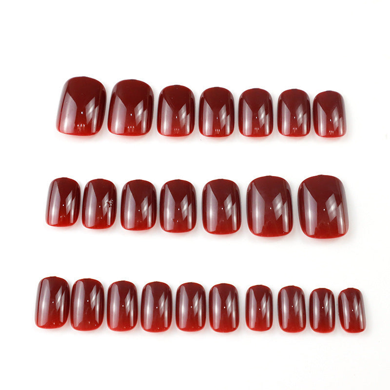 Pure Color Wear Nail Pure Desire Style Nail Sticker Finished Product Temperament Detachable