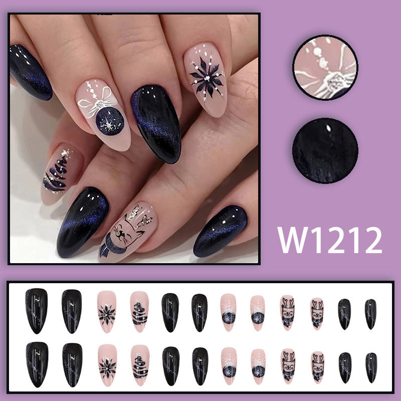 European And American Simple Blue Black Night Sky Nail Sticker