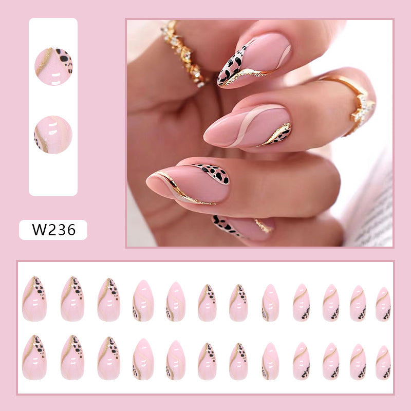 24 Piece Set Of Women's Casual Armor Nail Sticker