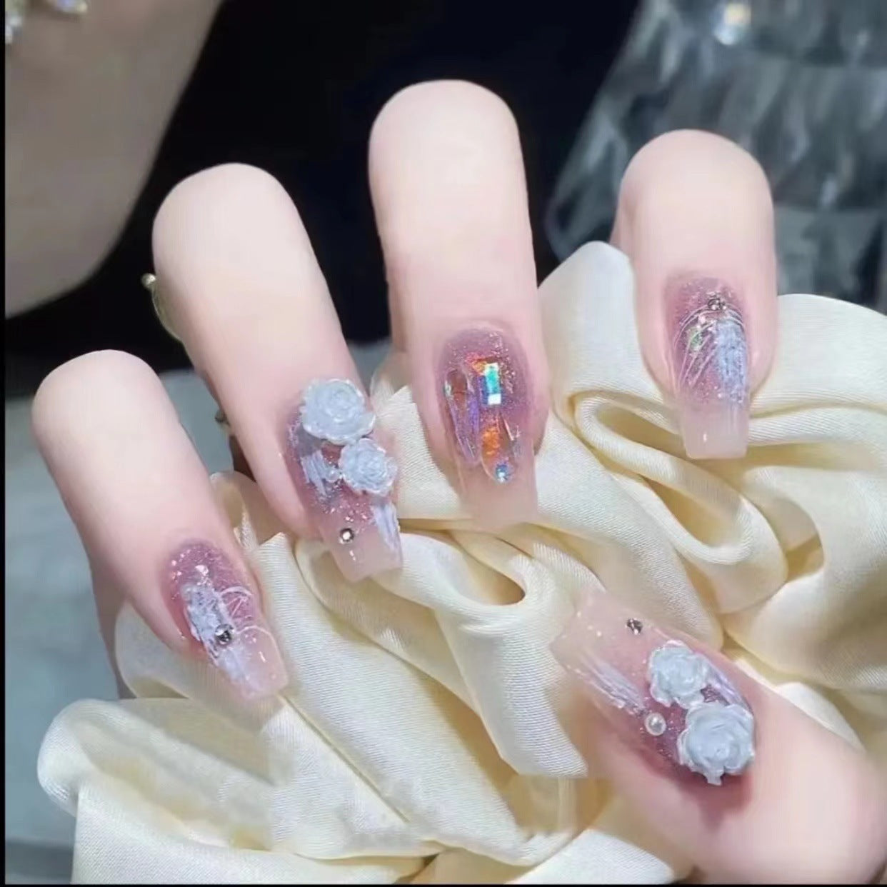 Women's Gradient Plaster Aurora Diamond Manicure