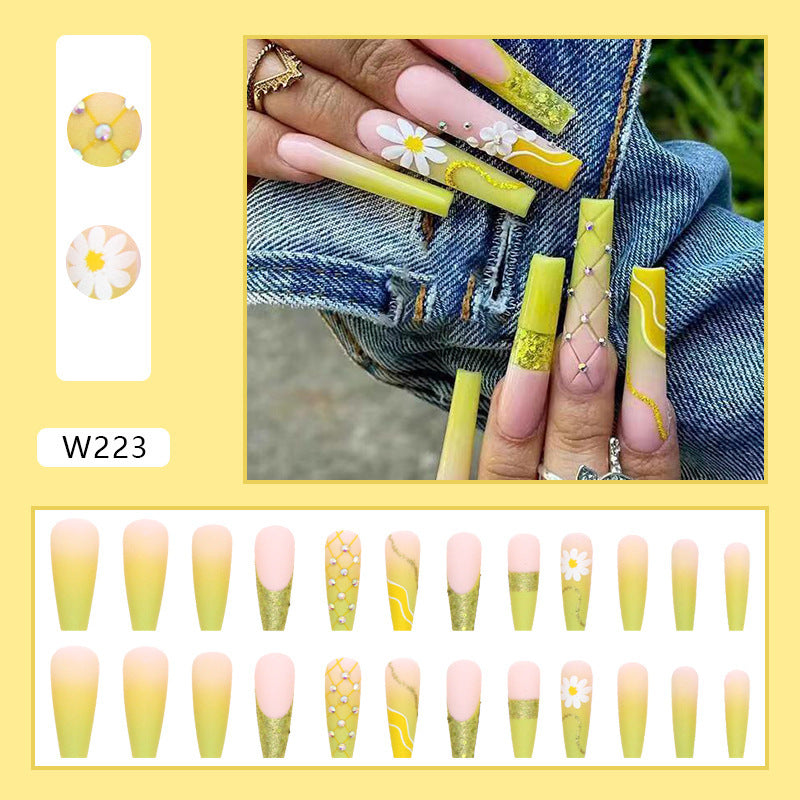 24 Piece Set Of Women's Casual Armor Nail Sticker