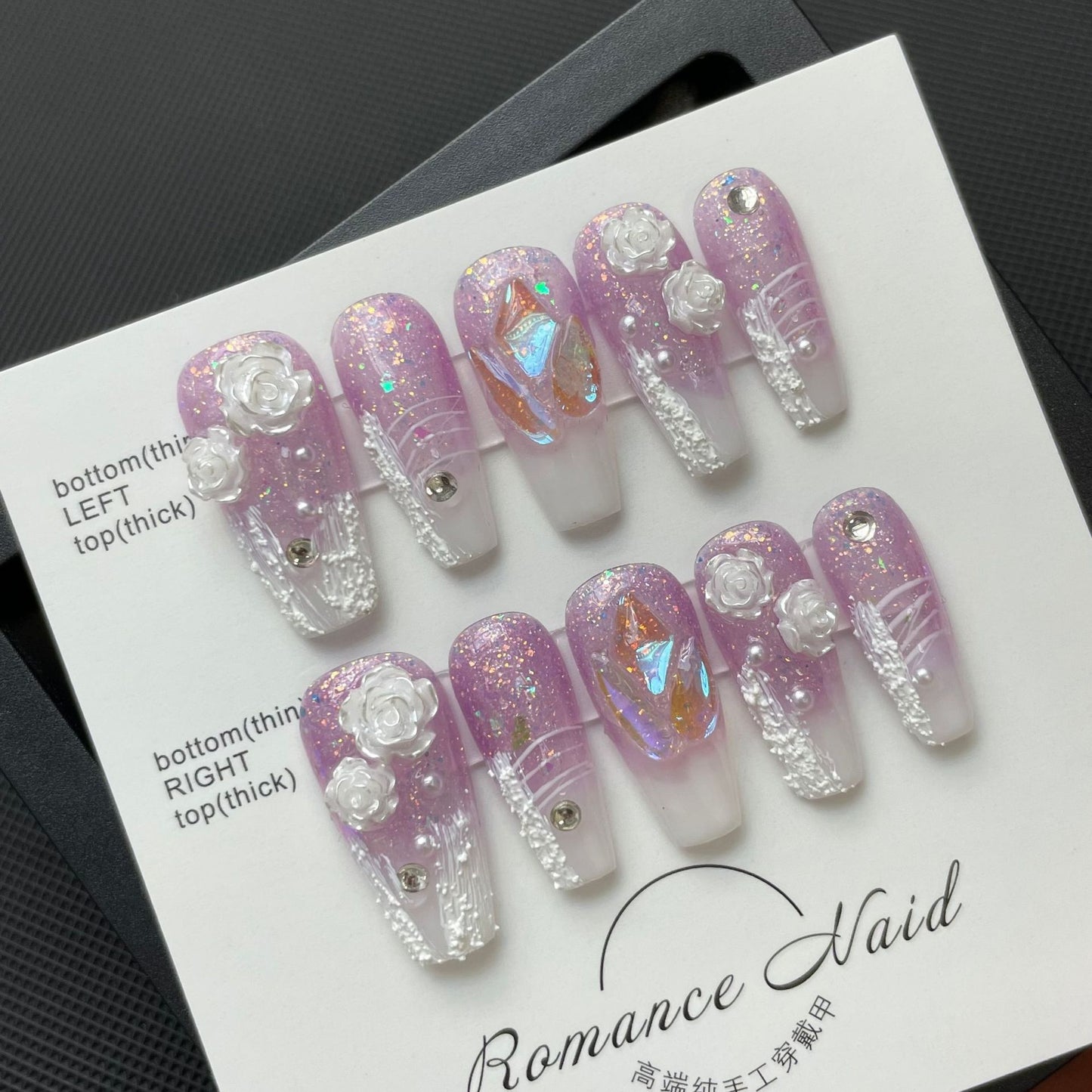 Women's Gradient Plaster Aurora Diamond Manicure