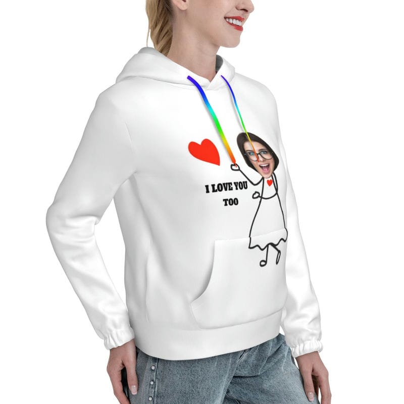 Custom Matching Hoodies for Couples Design Your Own Personalized Sweatshirt with Picture for Men Women Christmas Gift