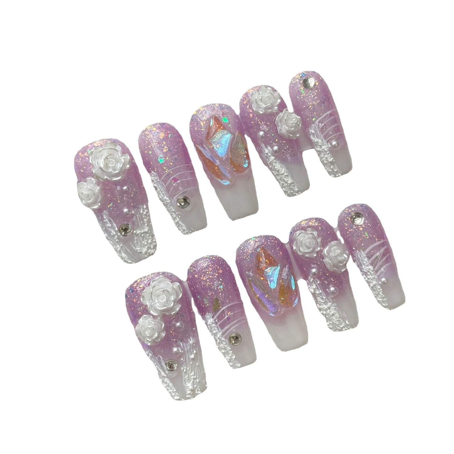 Women's Gradient Plaster Aurora Diamond Manicure