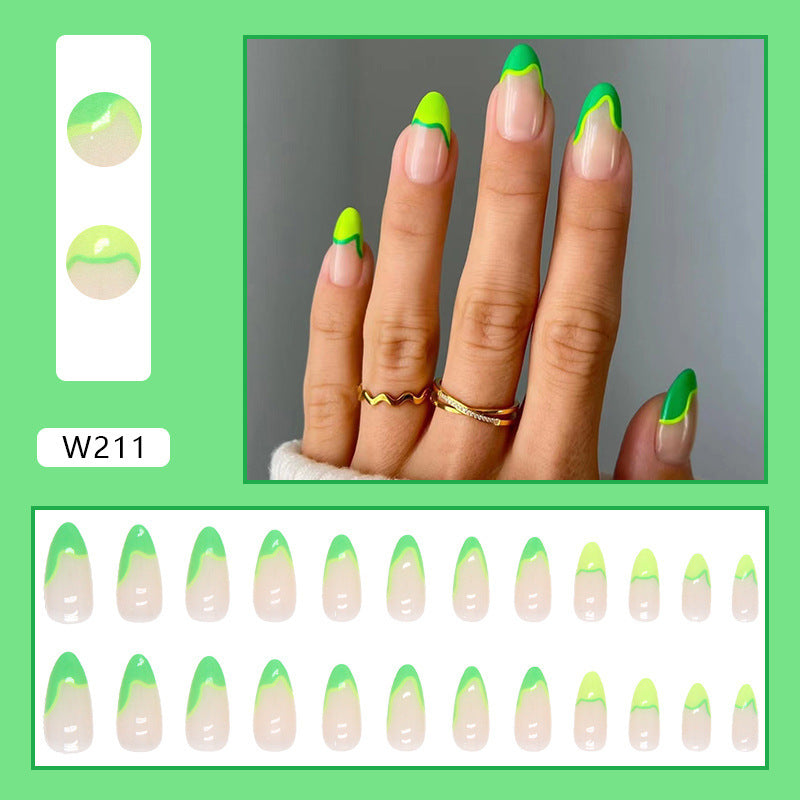 24 Piece Set Of Women's Casual Armor Nail Sticker