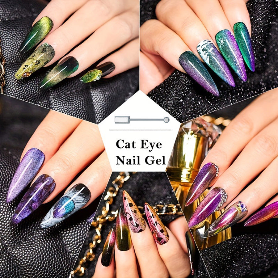 Magic Color Dynamic Diamond In The Debris Cat Eye Series Nail Polish Gel Suit