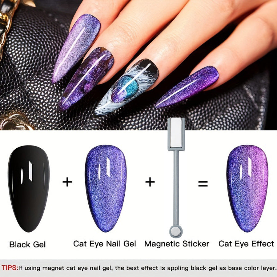 Magic Color Dynamic Diamond In The Debris Cat Eye Series Nail Polish Gel Suit