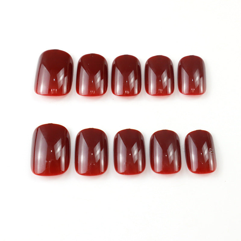 Pure Color Wear Nail Pure Desire Style Nail Sticker Finished Product Temperament Detachable