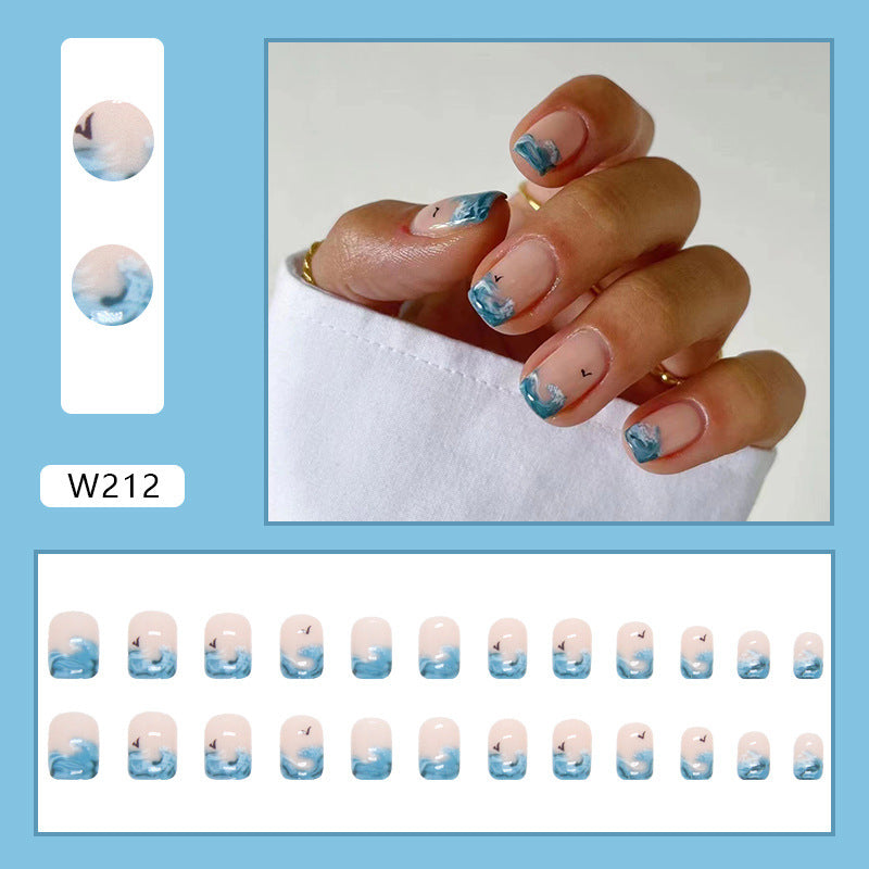 24 Piece Set Of Women's Casual Armor Nail Sticker