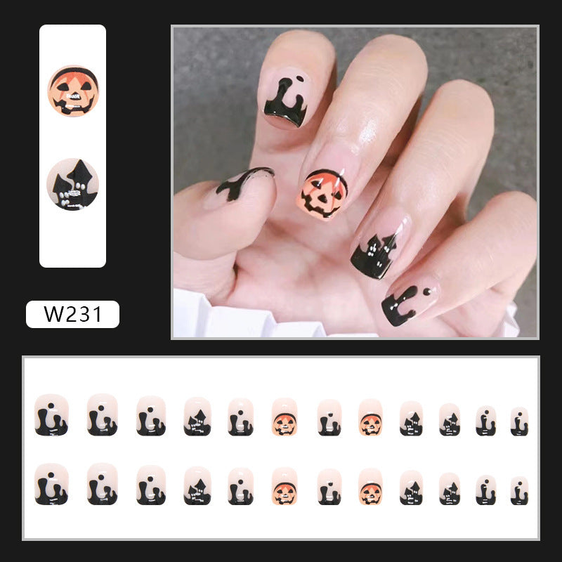 24 Piece Set Of Women's Casual Armor Nail Sticker