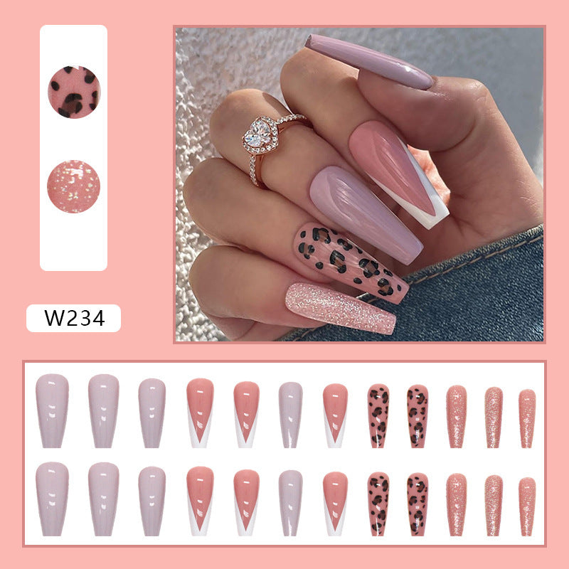 24 Piece Set Of Women's Casual Armor Nail Sticker