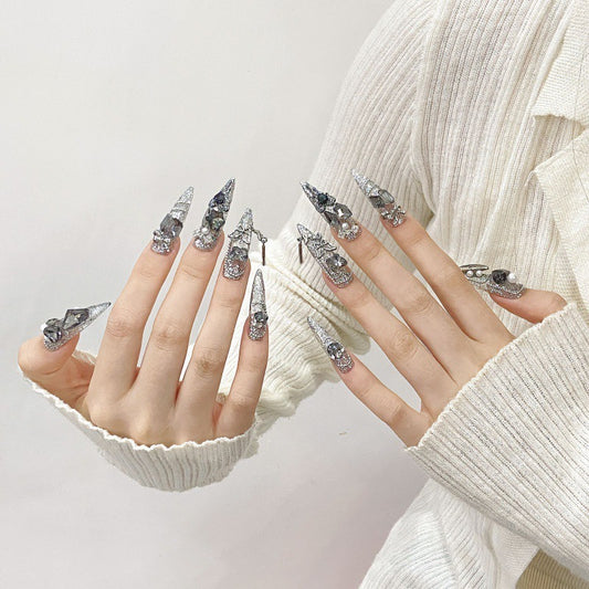 Women's Fashion New Handmade Wear Armor Nail Sticker